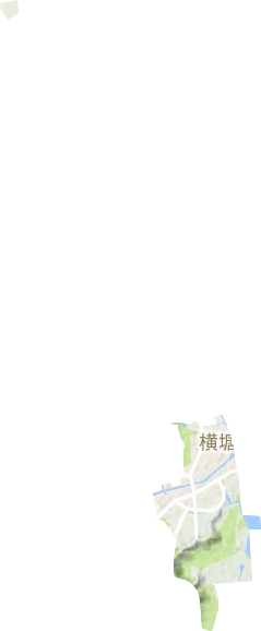 橫塘街道地形圖