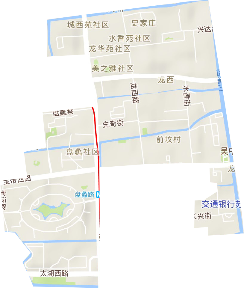 龍西街道地形圖