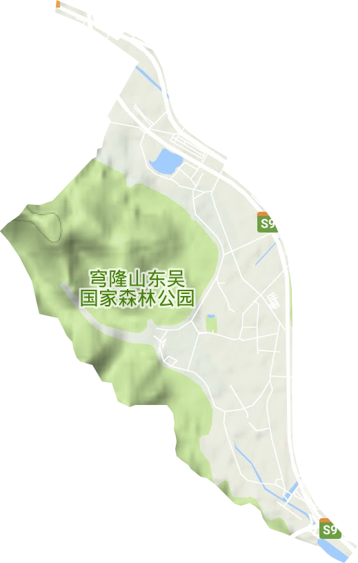 穹窿山風(fēng)景區(qū)地形圖