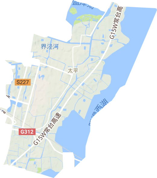 太平街道地形圖