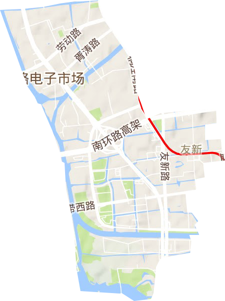 友新街道地形圖