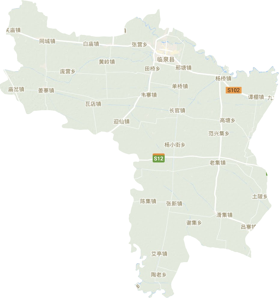 臨泉縣地形圖