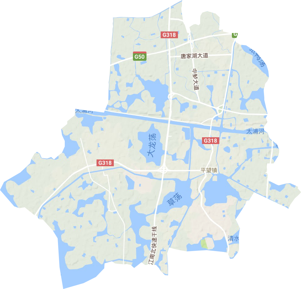 平望鎮(zhèn)地形圖