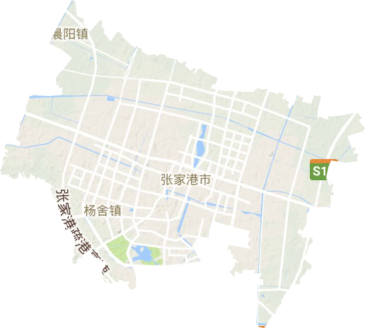 楊舍鎮地形圖