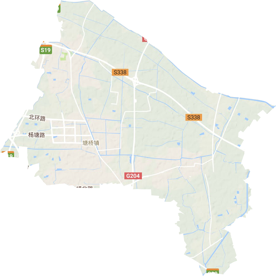 塘橋鎮地形圖