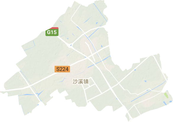 沙溪鎮(zhèn)地形圖