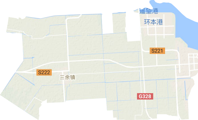 三余鎮地形圖