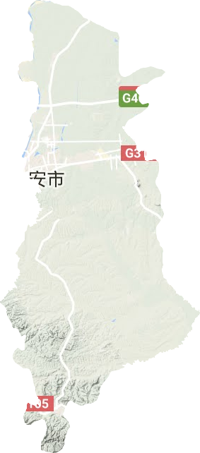 金安區(qū)地形圖
