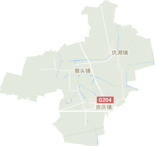 墩頭鎮地形圖