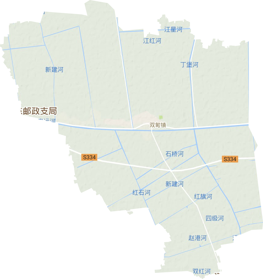雙甸鎮地形圖