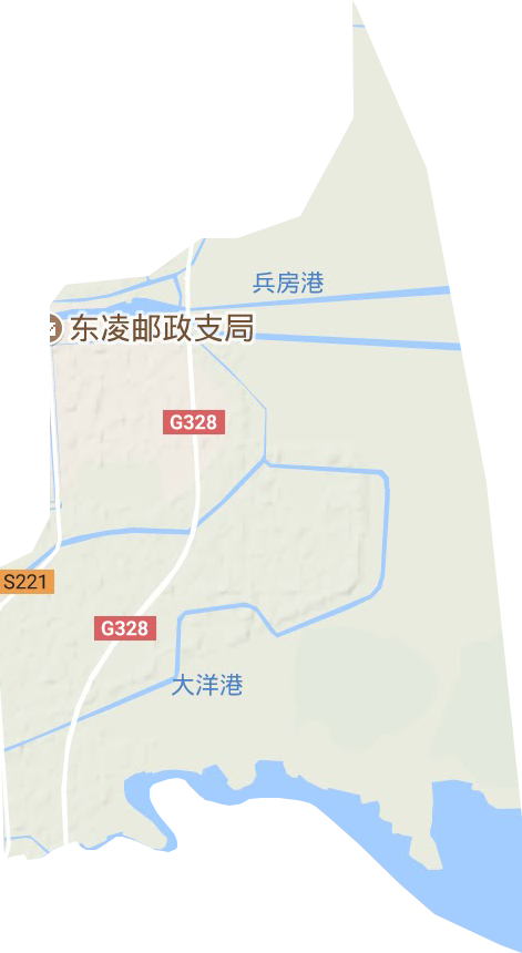 如東東安科技園區地形圖