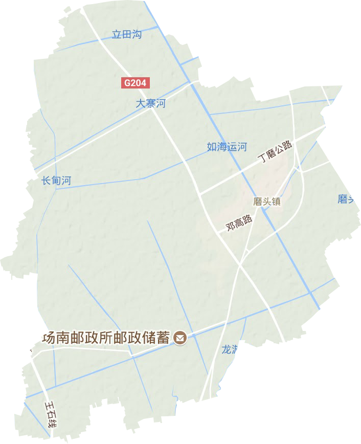 磨頭鎮地形圖