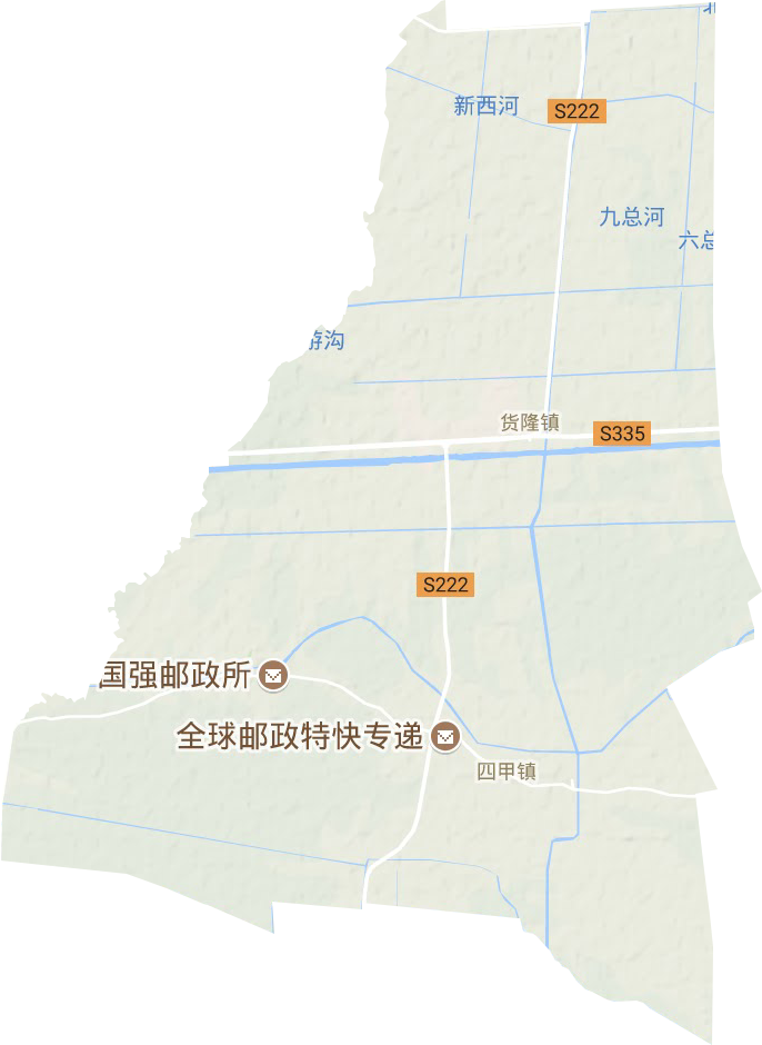 四甲鎮地形圖