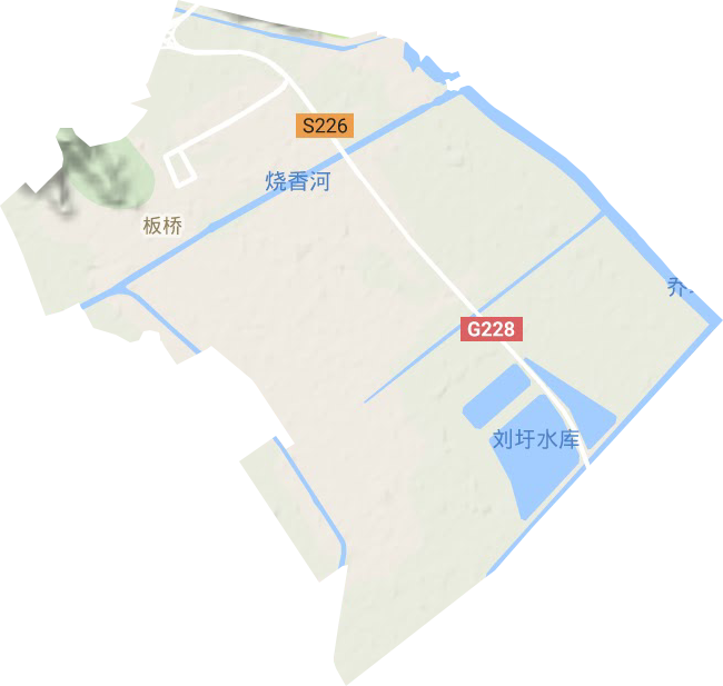 板橋街道地形圖