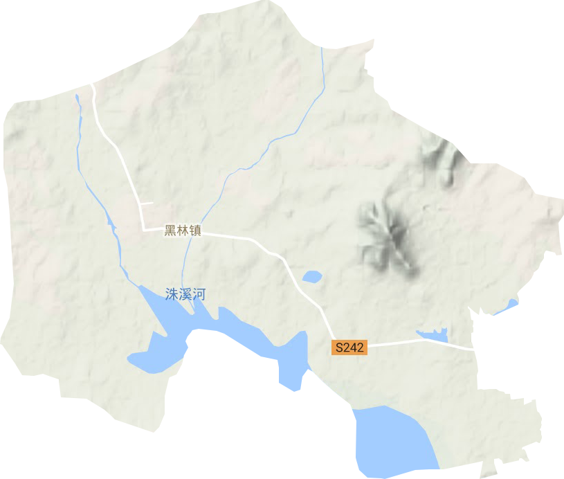黑林鎮地形圖