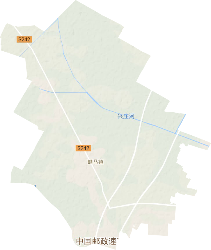 贛馬鎮地形圖