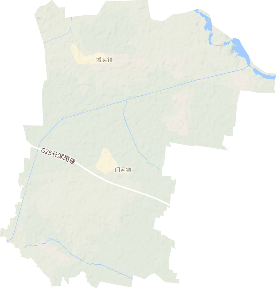 城頭鎮地形圖