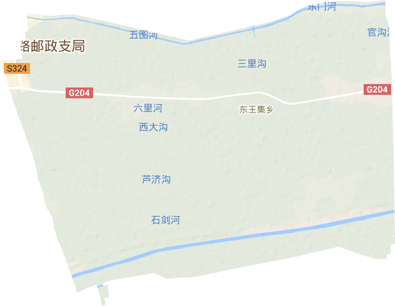 東王集鄉(xiāng)地形圖