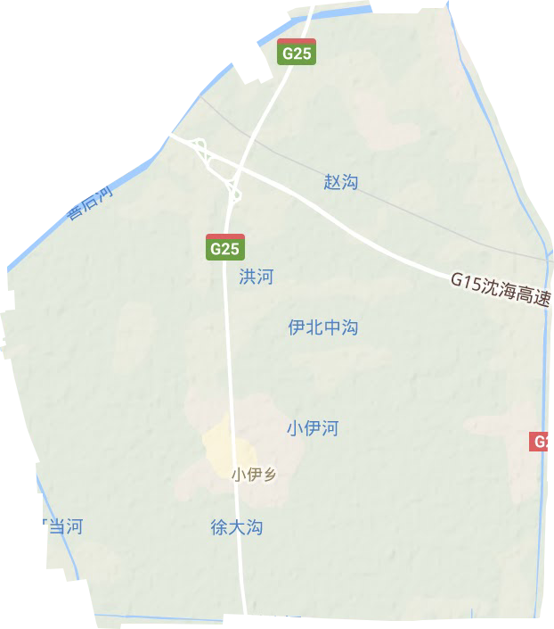 小伊鄉(xiāng)地形圖