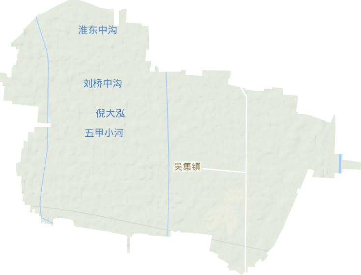 吳集鎮地形圖