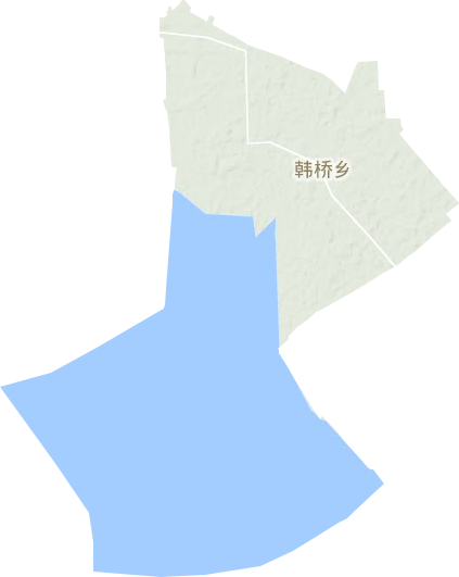 韓橋鄉地形圖