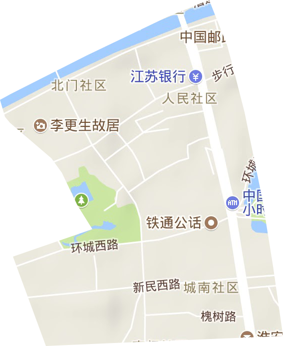 清江街道地形圖