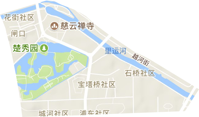 閘口街道地形圖