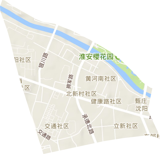 淮海街道地形圖