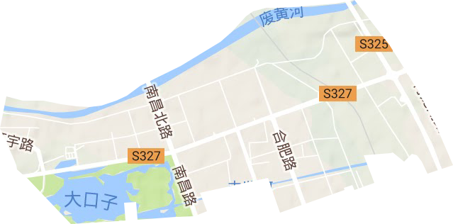 水渡口街道地形圖
