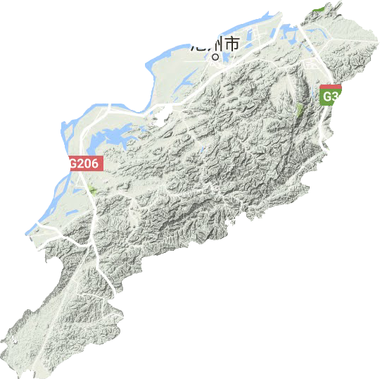 池州市地形圖
