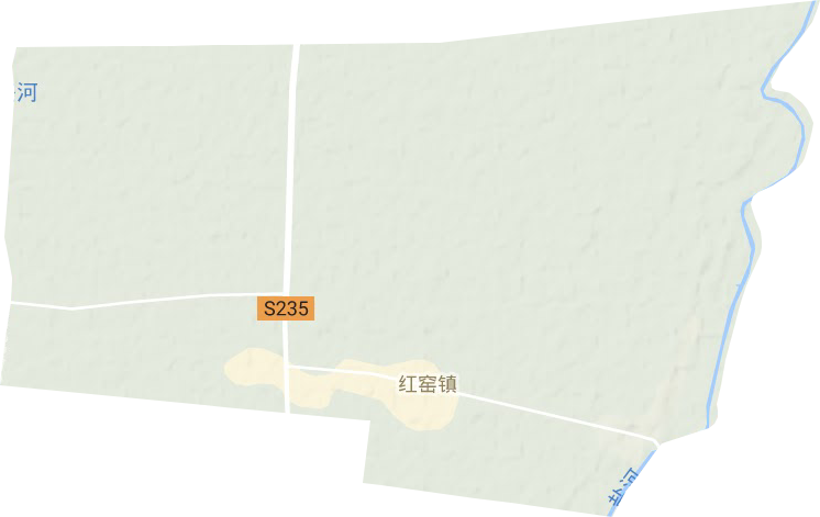 紅窯鎮地形圖