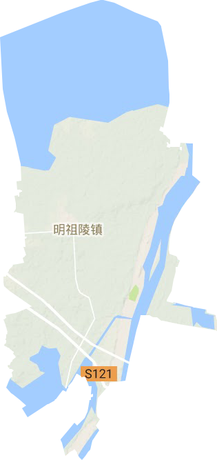 明祖陵鎮地形圖