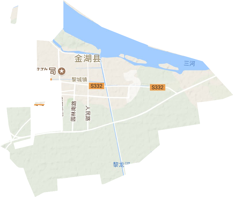 黎城鎮地形圖