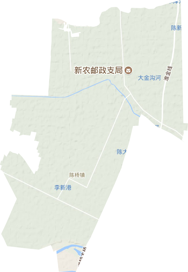 陳橋鎮(zhèn)地形圖