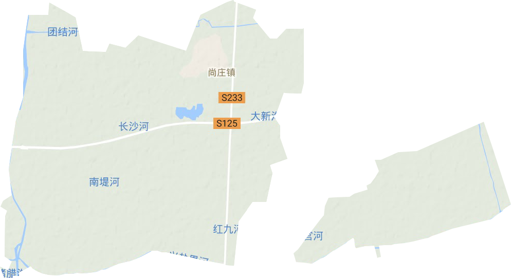 尚莊鎮(zhèn)地形圖
