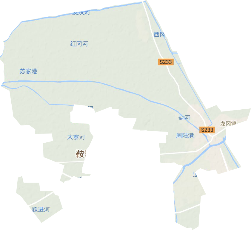 龍岡鎮(zhèn)地形圖