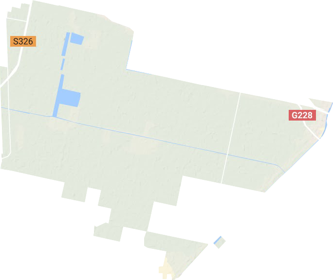 省屬黃海農場地形圖