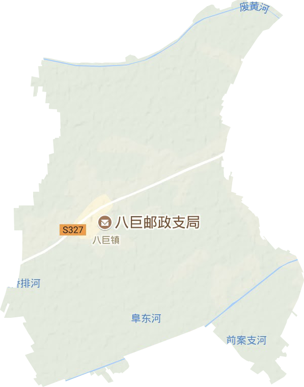 八巨鎮(zhèn)地形圖