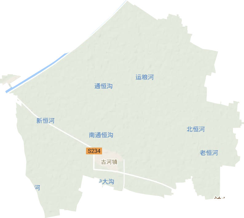 古河鎮地形圖