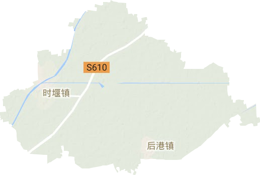 時堰鎮地形圖