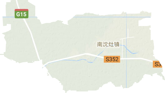 南沈灶鎮地形圖