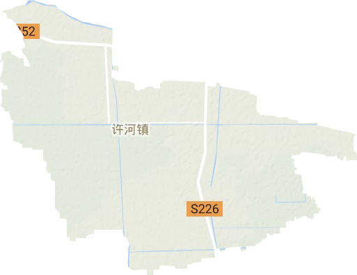 許河鎮(zhèn)地形圖