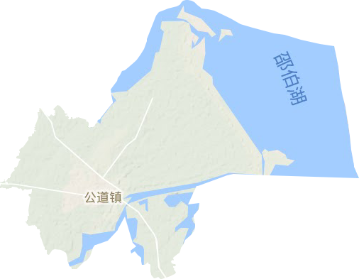 公道鎮(zhèn)地形圖