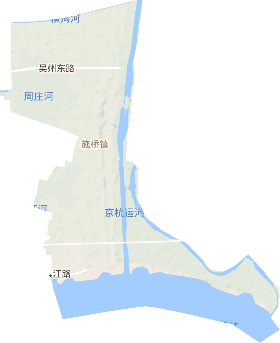 施橋鎮(zhèn)地形圖