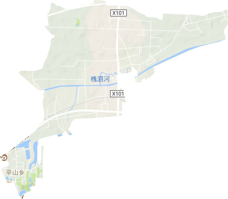 平山鄉(xiāng)地形圖