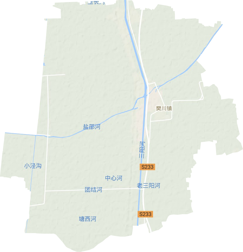 樊川鎮地形圖