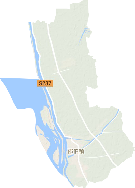 邵伯鎮地形圖
