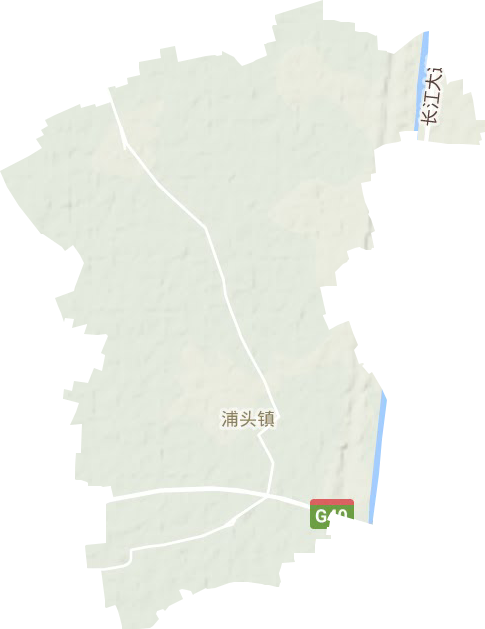 浦頭鎮地形圖
