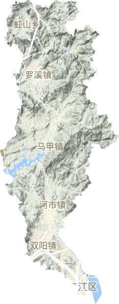 洛江區(qū)地形圖