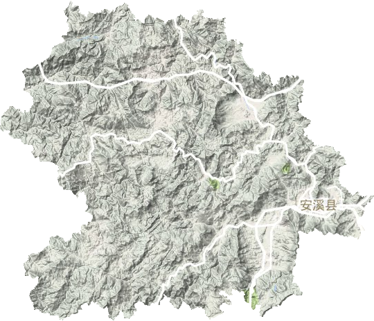 安溪縣地形圖